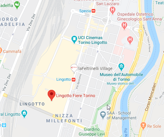 Mappa - Lingotto Fiere - Torino