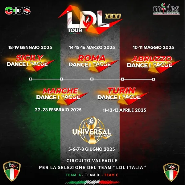 Latin Dance League - Calendario